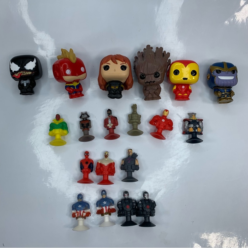bundle of Marvel Mini Funko Pop and Marvel Mania Micropopz